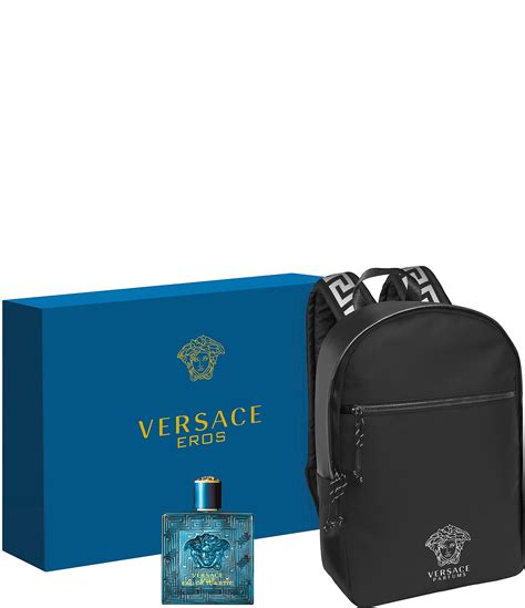 versace bag and cologne set|macy's versace perfume with backpack.